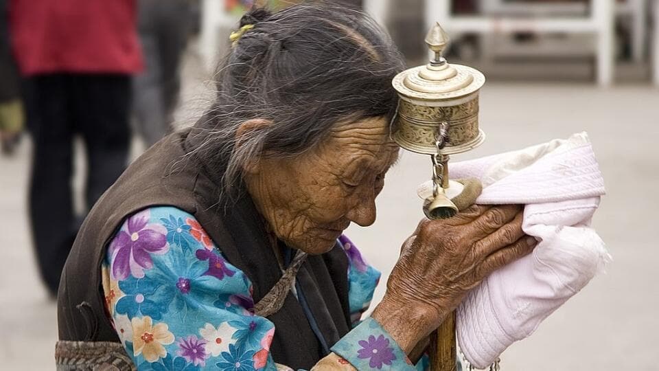Tibet'te Kullanılan Dua Çarkları